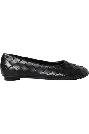 Bottega Veneta Ballerinas, female, , Size: 9 US Woven Leather Ballet Flats