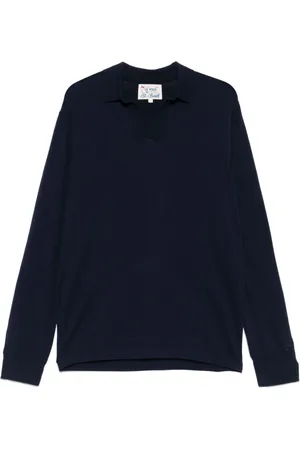 MC2 SAINT BARTH Polo Shirts, male, , Size: M Navy Cotton Polo Shirt