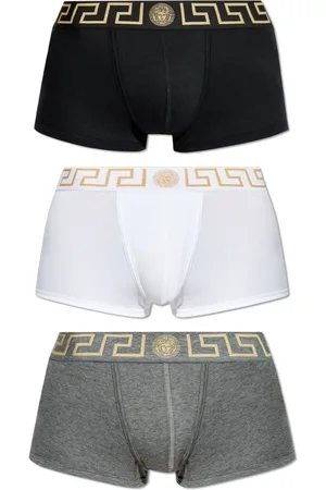VERSACE Bottoms, male, , Size: 3XL Three-pack of boxers with logo