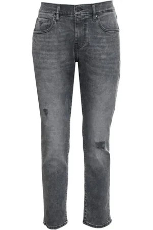 Guess Slim-fit Jeans, male, , Size: W29 L32 Classic Five-Pocket Logo Jeans