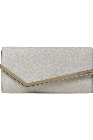 Jimmy Choo Clutches, female, , Size: ONE SIZE Glitter Envelope Clutch for Women