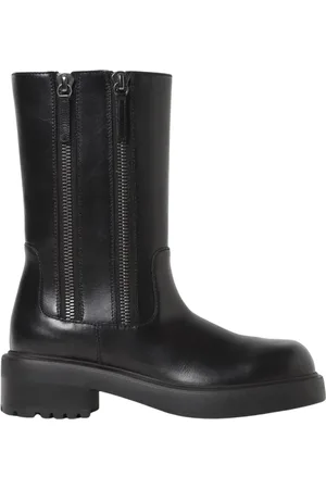 Giuseppe Zanotti High Boots, female, , Size: 7 US Leather Ankle Boots Double Zip