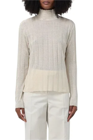 The Row Turtlenecks, female, , Size: L Ribbed Knit Mock Neck Sweater
