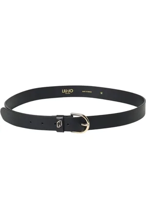 Liu Jo Belts, female, , Size: M Leather Belt with Polished Buckle