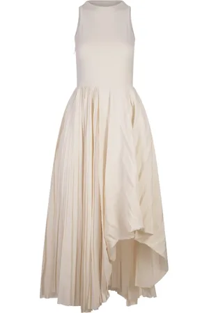Alexander McQueen Party Dresses, female, , Size: 2XS Ivory Asymmetrical Dress Woman Clothing