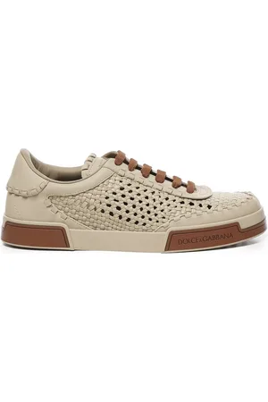 Dolce & Gabbana Sneakers, male, , Size: 9 US Logoed Leather Sneakers
