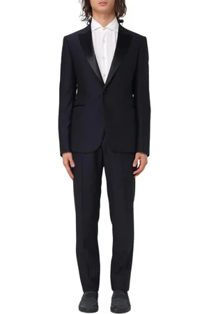 Emporio Armani Single Breasted Suits, male, , Size: S Shawl Collar Suit