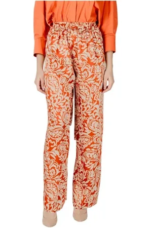 Liu Jo Wide Trousers, female, , Size: L Elegant Palazzo Pants for Versatile Styling
