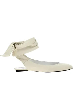 The Attico Ballerinas, female, , Size: 7 1/2 US Leather Bow Ballerina Flats