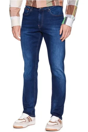Tommy Hilfiger Slim-fit Jeans, male, , Size: W32 L30 Modern Slim Fit Jeans with Button and Zip