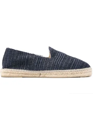 MANEBI Espadrilles, male, , Size: 10 US Navy Flat Slip-On Shoes