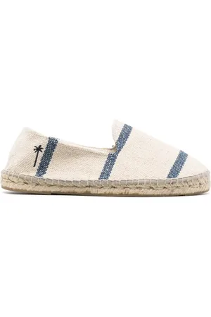 MANEBI Espadrilles, male, , Size: 12 US Yucatan Canvas Flat Espadrilles