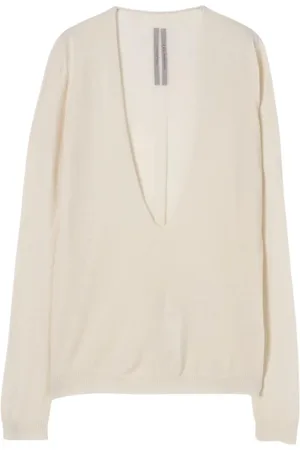 Rick Owens V-neck Knitwear, female, , Size: S Silk V-Neck Cardigan