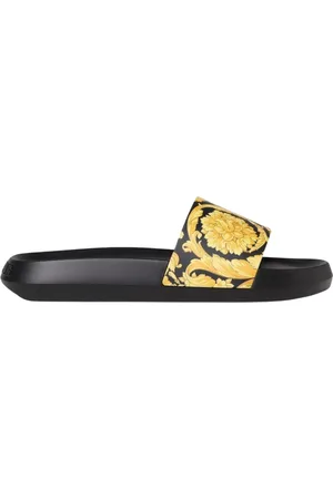 VERSACE Sliders, male, , Size: 7 US Baroque Slide Sandals