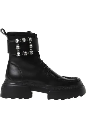 Roger Vivier Lace-up Boots, female, , Size: 8 US BuckleStrap Ankle Boots