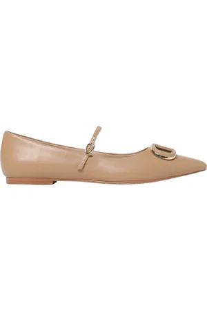 Twin-Set Ballerinas, female, , Size: 11 US Camel Ballet Flats Buckle Detail