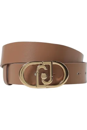 Liu Jo Belts, female, , Size: S Logo Buckle Leather Belt for Women