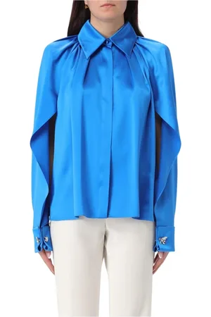 Max Mara Blouses, female, , Size: M Silk Cape Sleeve Blouse