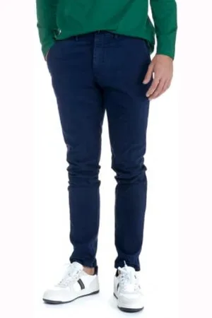 HARMONT&BLAINE Skinny Trousers, male, , Size: S Canvas Chino Skinny Trousers