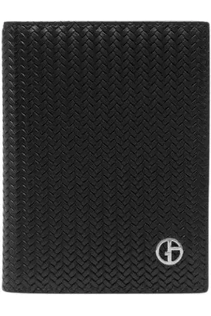 Giorgio Armani Wallets & Cardholders, male, , Size: ONE SIZE Sleek Leather Wallet for Men