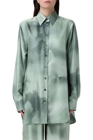 Stella McCartney Shirts, female, , Size: L Silk Horse Print Blouse