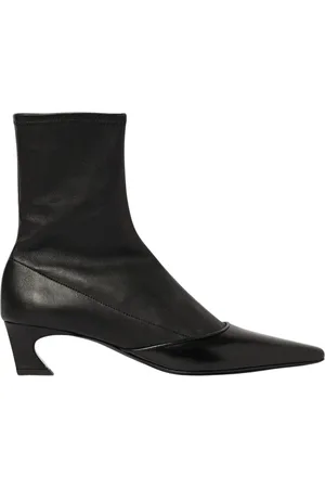 Acne Studios Heeled Boots, female, , Size: 7 US Leather Low Heel Boots