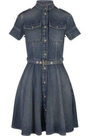Alexander McQueen Shirt Dresses, female, , Size: S Denim Mini Dress