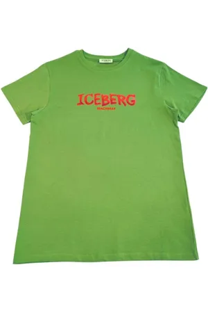 Iceberg T-Shirts, male, , Size: M Crew Neck Logo T-Shirt