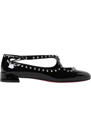Christian Louboutin Ballerinas, female, , Size: 10 US T-Strap Ballet Flats