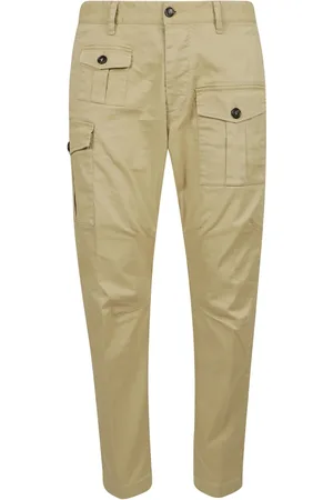 Dsquared2 Slim-fit Trousers, male, , Size: L Cargo pants with hidden button closure