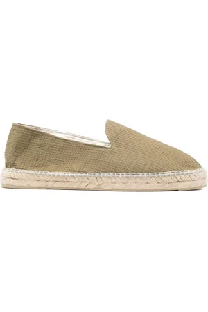 MANEBI Espadrilles, male, , Size: 8 US Flat Shoes with Embroidered Logo