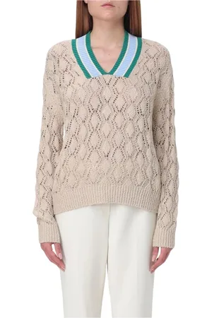 BALLANTYNE V-neck Knitwear, female, , Size: S V-Neck Knit Sweater