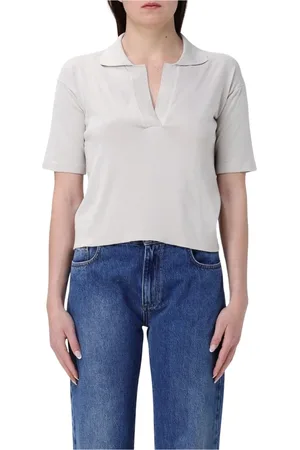 K-Way Polo Shirts, female, , Size: S Beige Classic Polo Shirt for Women