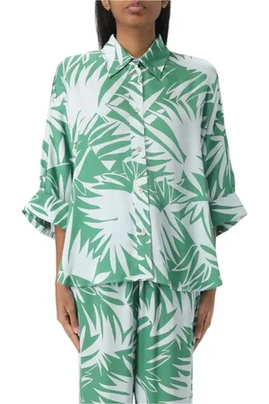 Liu Jo Shirts, female, , Size: S Leaf Print Blouse Stylish Shirt