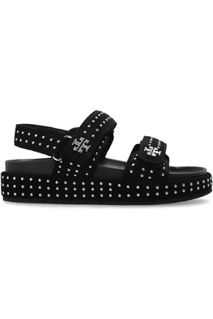 Tory Burch Flat Sandals, female, , Size: 7 US Suede sandals Kira