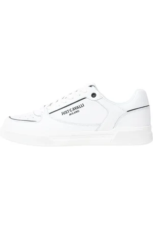 Roberto Cavalli Sneakers, male, , Size: 11 US Minimalist Contemporary Leather Sneakers