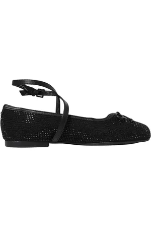 Michael Kors Ballerinas, female, , Size: 7 US Crystal Ankle Strap Flats