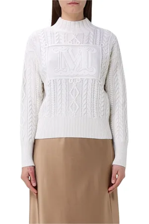 Max Mara Turtlenecks, female, , Size: S Elegant Cable Knit Sweater
