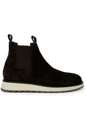 Liu Jo Chelsea Boots, male, , Size: 9 US Suede Ankle Boots with Heel
