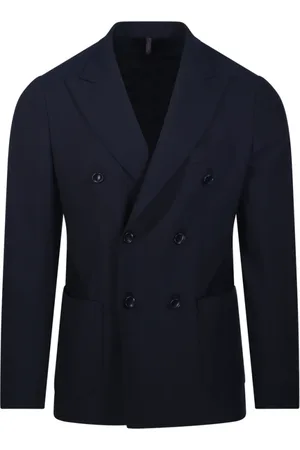 Biagio Santaniello Blazers, male, , Size: XL Navy Jacket for Men