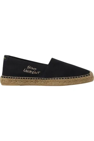 Saint Laurent Espadrilles, male, , Size: 7 US Embroidered Canvas Espadrilles