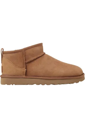 UGG Winter Boots, female, , Size: 6 US Beige Flat Ankle Boots for Women