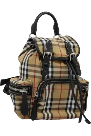 Burberry Pre-owned Backpacks, female, , Size: ONE SIZE Pre-owned Canvas backpacks