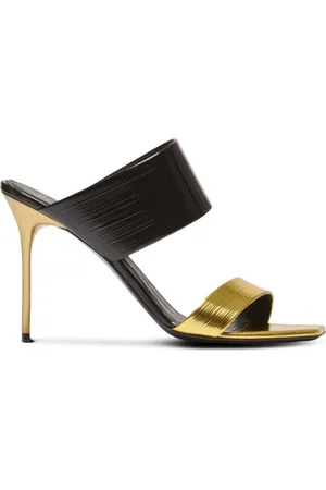 Balmain Heeled Mules, female, , Size: 7 US Black High Heel Sandals