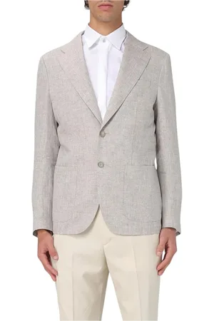 FAY Blazers, male, , Size: L Blazer with Notch Lapels
