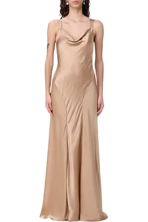 Alberta Ferretti Gowns, female, , Size: L Slip Maxi Dress Elegant Style