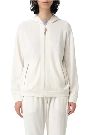 Brunello Cucinelli Zip-throughs, female, , Size: XL Luxury ZipUp Hoodie