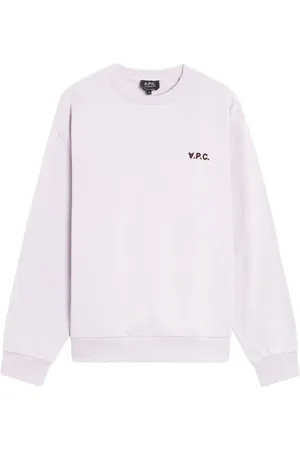 A.P.C. Sweatshirts, male, , Size: L Clint Round Neck Sweatshirt Lilac