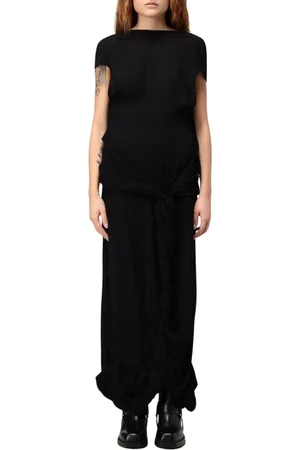 J.W.Anderson Maxi Dresses, female, , Size: S Silk Maxi Dress Knotted Waist