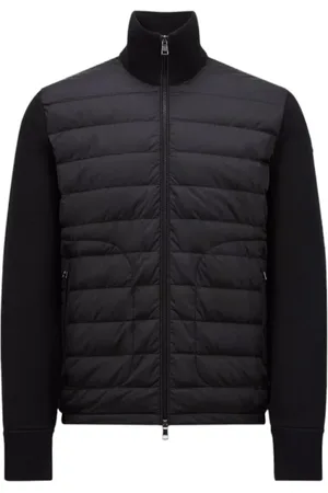 Moncler Light Jackets, male, , Size: 3XL Quilted Wool Cardigan